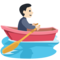 Person Rowing Boat - Light emoji on Facebook